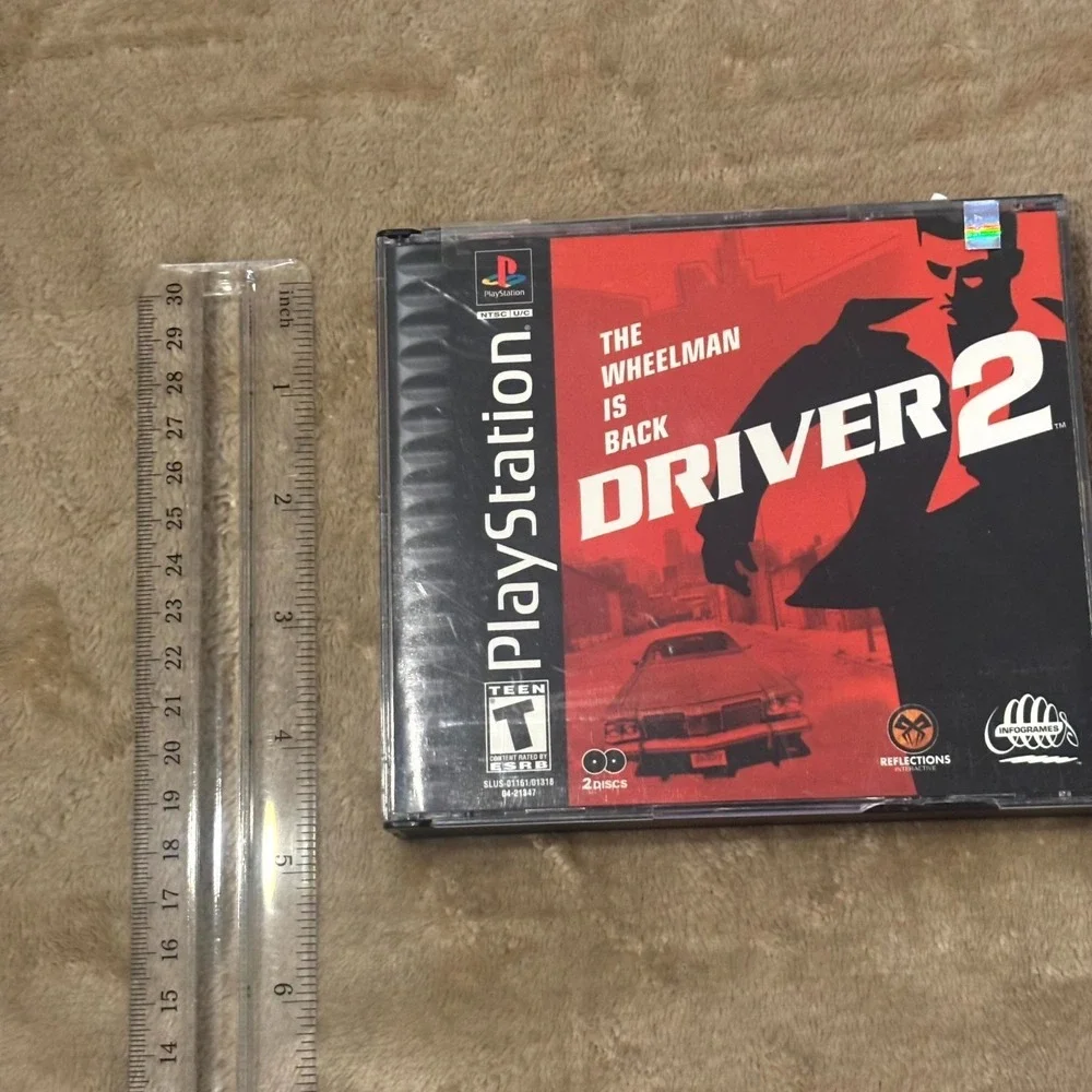 Driver 2 PS1 PlayStation Game Complete 2 Disc Set Tested Working
